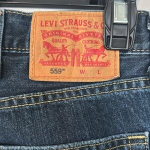 Levi's 559 48x32 dark blue denim jeans 30”inseam big Straight Jeans